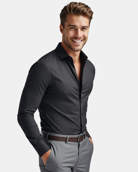 Kelvon™ - Knitterfreies Slim-Fit-Hemd