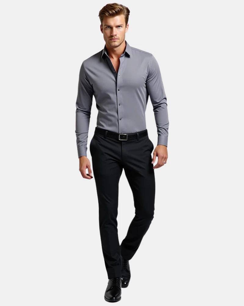 Kelvon™ - Knitterfreies Slim-Fit-Hemd
