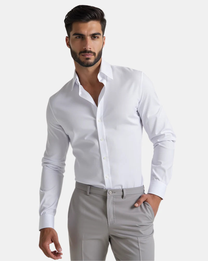 Kelvon™ - Knitterfreies Slim-Fit-Hemd