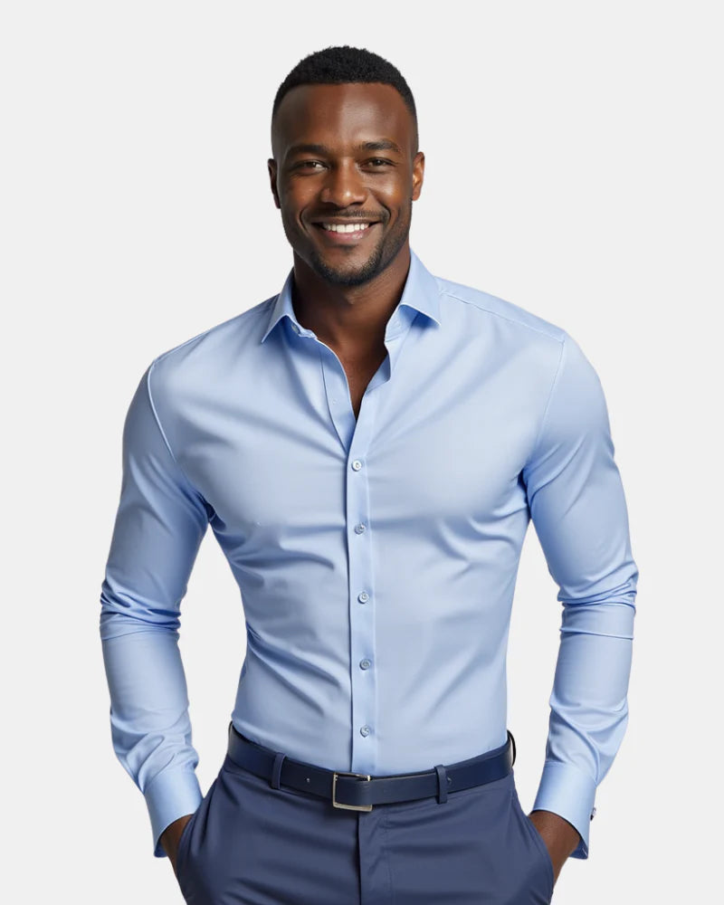 Kelvon™ - Knitterfreies Slim-Fit-Hemd
